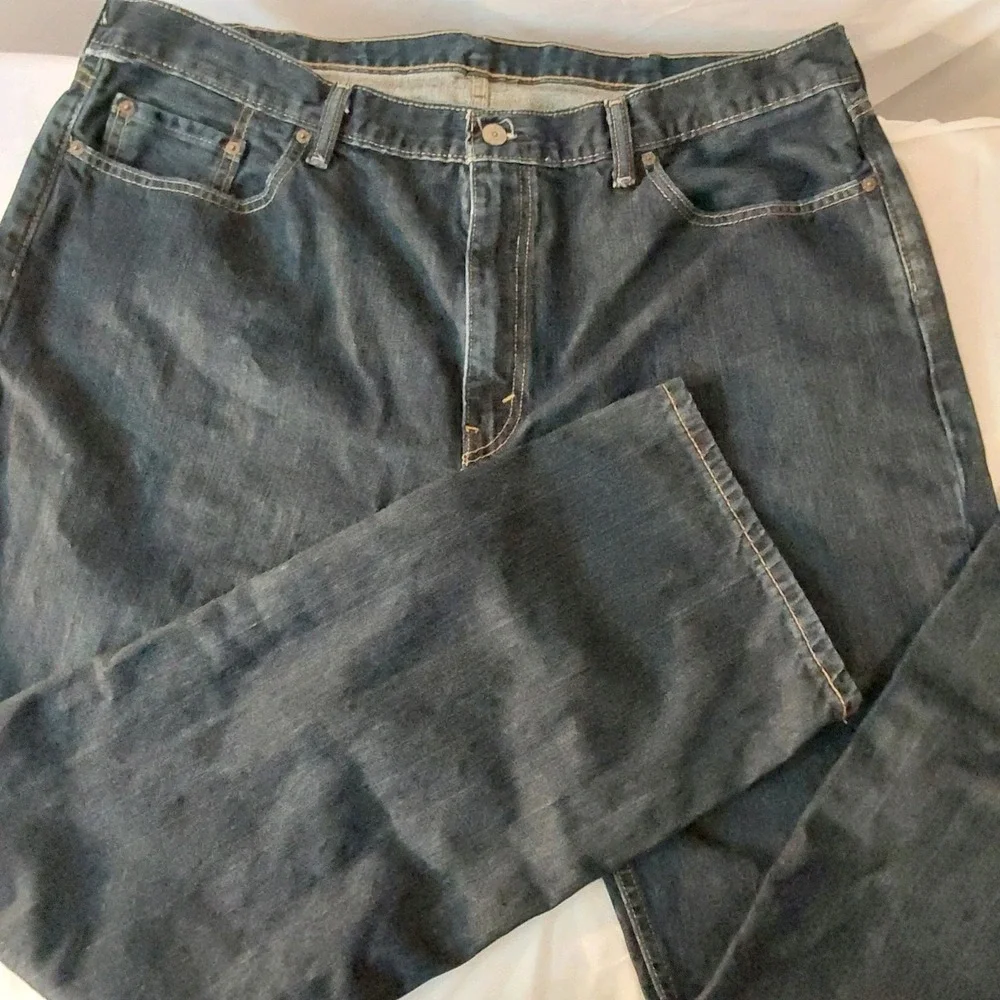 Levis 559 Relaxed Straight Blue Denim Jeans Mens 42 x 34